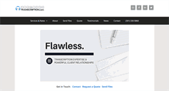 Desktop Screenshot of flawlesstranscription.com
